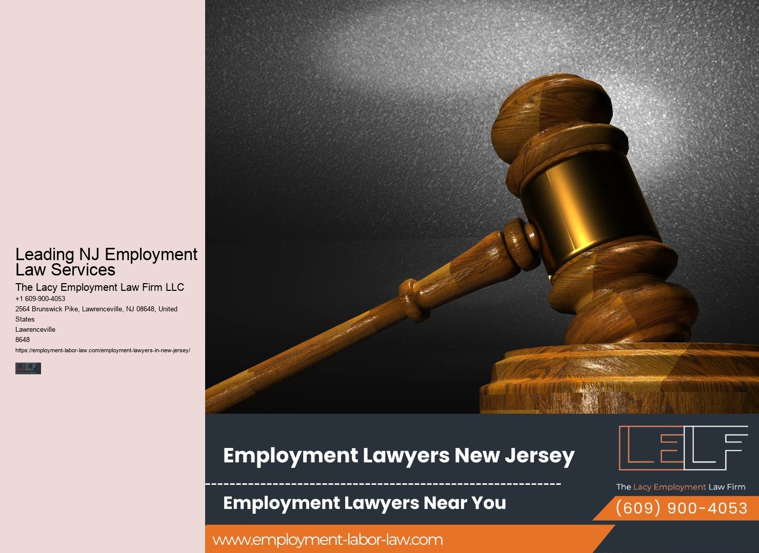 Experienced NJ Employment Law Firm